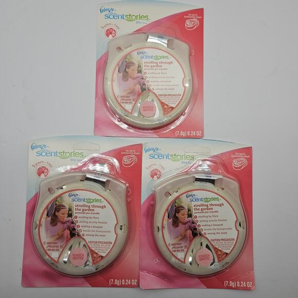 Febreze ScentStories 3 Discs Scented Strolling Through The Garden Discontinued - Picture 1 of 4